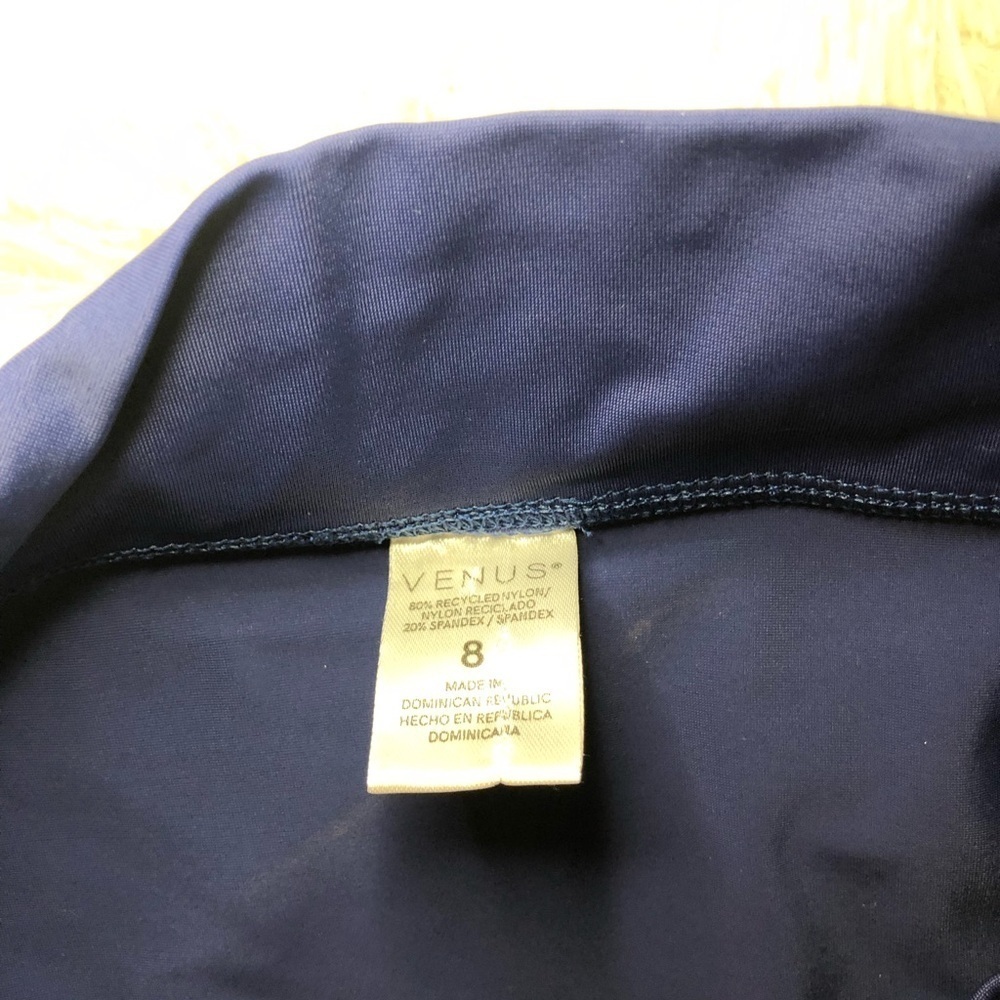 VENUS Blue Swim Skorts with Flared Skirt Overlay sizes 8 16 and 10 NWOT - Picture 12 of 13